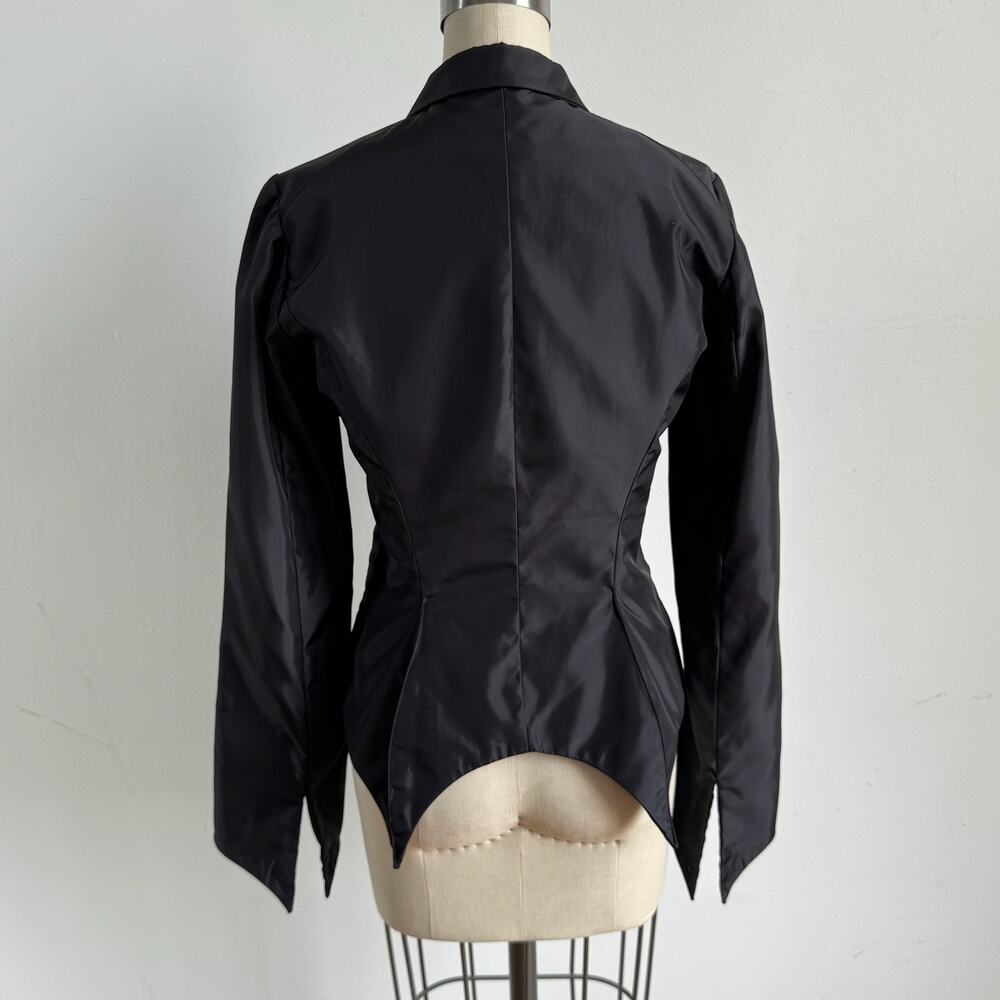 Vintage MOLLY K Fitted Black Tuxedo Blazer